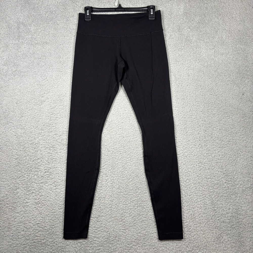 Lululemon Leggings Womens 8 Black Wunder Under Full Length Mid Rise Yoga Tights